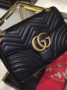 NWT Gucci 443497 Marmont Gmall Matelasse Shoulder Bag